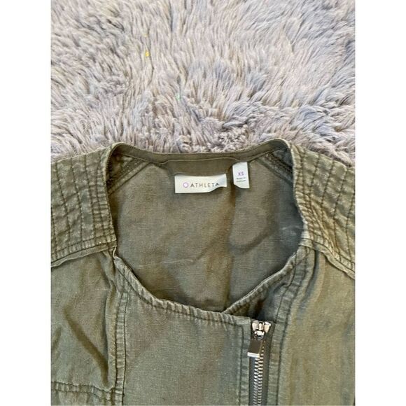 Athleta 100% linen utility safari vest size xs - Picture 6 of 8